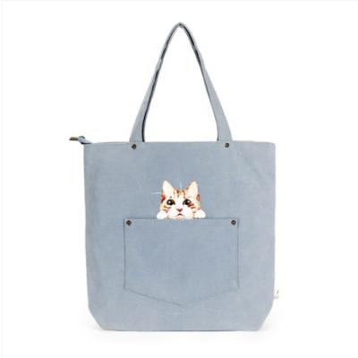 China 2021 Top Selling Customized Cotton Folding Tote Shopping Bag Top Selling Portable Canvas One-Shoulder Bag for sale