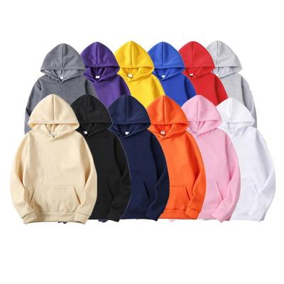 China Anti-Wrinkle Mens Street Hooded Long Sleeve Solid Color Loose Hooded Blouse Casual Fleece Tops White Hoodies for sale