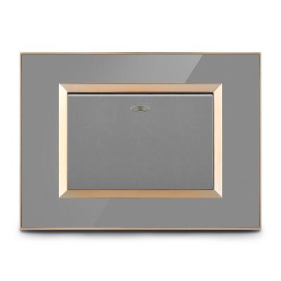 China 2021 Unique New Design Residential / Multipurpose Acrylic Electric Wall Switch Panel Wall Glasses for sale