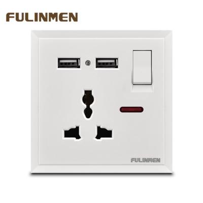 China Hot Selling Mordern Wholesale Residential/Multipurpose Wall Socket USB Electrical Switch From China for sale