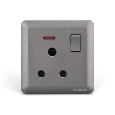 China Electrical Wall Sockets And Switches South Africa 15A Residential / Multipurpose 1 Gang 1 Way for sale