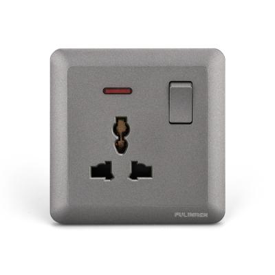 China Residential/Multipurpose Wall Electric Power 3 Pin Universal Switch Socket Outlet from Philippines for sale