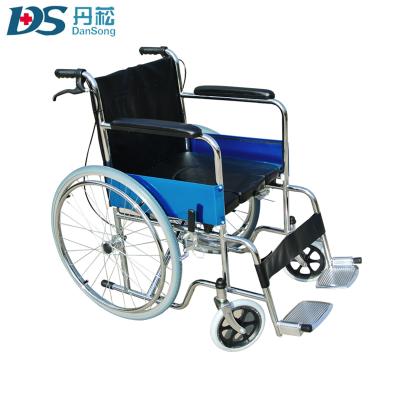 China Foldable chrome plated wheelchairDS-809SDH wheelchiar / high quality wheelchair 200kg / weight capacity for sale