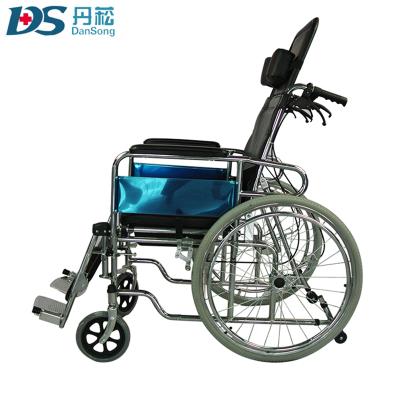 China Aluminum alloy foldable cheap manual wheelchair with bedpan wholesaleML-609QD for sale