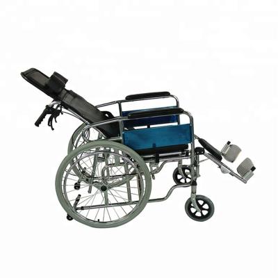 China Reclining Commode Wholesale Lightweight Folding Manual Wheelchair Foldable for sale