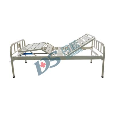 China 2021 New Design Very Basic Medical Equipment Cheap Price Single Patient Bed 2 Cranks For Semi Chaser Hospital Bed for sale