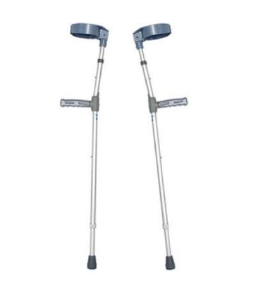 China Can High Quality Cheap Crutches Aluminum Canadian Old Man Knee Quadruped Crutch Adjustable For Elder DS-05G for sale