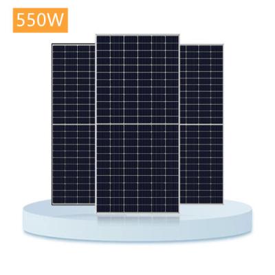 China Half Cells PERC Photovoltaic Mono Cell PV Solar Power Panel 550W 545W 540W 580W 535W 144 Module 166x83mm for sale