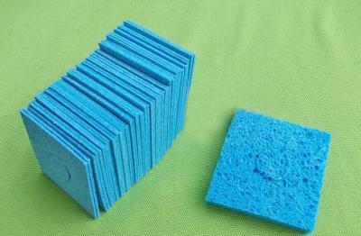 China HAKKO A1042 Solder Sponge, soldering tip cleaning sponge, yellow and blue for sale