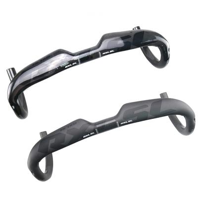 China Hot Selling Durable 31.8mm Carbon Fiber Ud Glossy/Matte 400/420/440mm Internally Driven Diagonal Road Bike Handlebars With Free Gift for sale