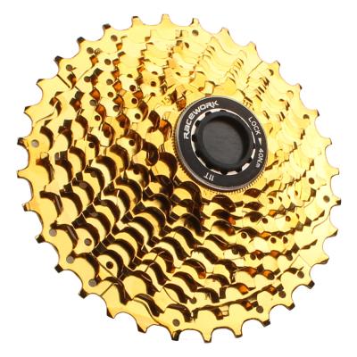 China Safety RACEWORK 11 Speed ​​Bike High Tension Steel Drop Off 28T 32T Road Bike Cassette Silver Gold Flywheel for sale