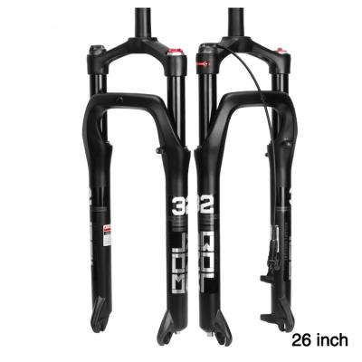 China BOLANY Beach Bike Accessories Durable Front Fork Magnesium Alloy Shock Absorber Air Fork 135mm Tire Bicycle Front Fork Fat for sale