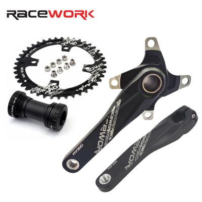 China RACEWORK 104 170mm Mountain Bikes BCD Bike Crank MTB Aluminum Alloy High Quality Crankset With BB for sale