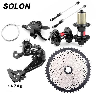 China New SUN 2022 Flywheel 32 Safety MTB Rear Derailleur Mountain Bike Hub Ax13 Speed ​​Finger Dial Groupset for sale