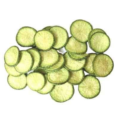 China Fast Shipping Wholesale Vacuum Dried Fried Vegetable VF Dried Green Radish Snacks for sale