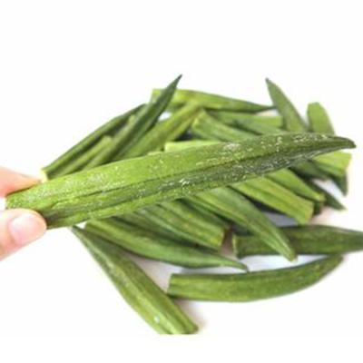 China Dried Makers Direct Snack Healthy Sliced ​​Vacuum Fried Vegetables Chips Dried Okra for sale