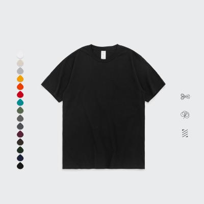 China High Quality Custom Logo O-Neck Blank White Men's T-Shirts Men's T-shirts Cotton Anti-Wrinkle Tee Shirt Short Sleeve 250gsm Unisex Plus Size for sale