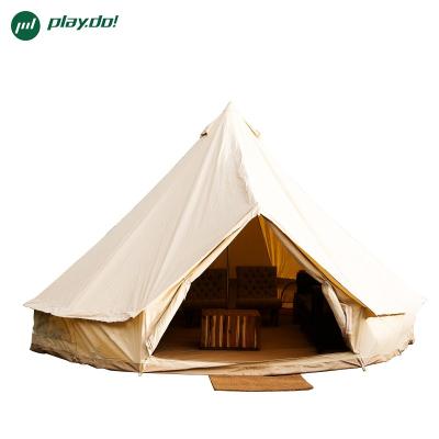 China Outdoor Travel Hiking Camping 5m Canvas Cotton Sahara Tent Desert Bell Tent Safari Bell Tent for sale