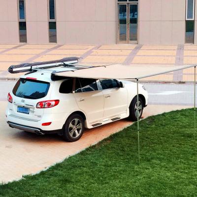 China Straight Tying Type Portable Car Tent Sun Shade 4X4 4Wd Roof Top Tent Car Side Tent For Camping for sale