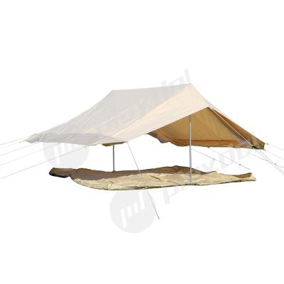 China Straight Tying Type Luxury Resort Tent Family 3 Person Canvas Bell Tent Automatic Waterproof Cabin Tent for sale