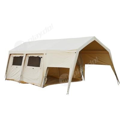 China Superior Waterpoof Materials Make Durable Luxury Family Frame Tunnel Camping Tent for sale