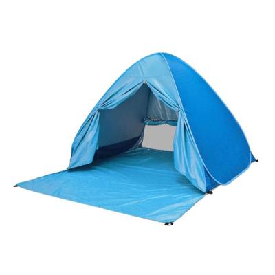 China Outdoor Foldable L-ycra Automatic Beach Tent Sun Shelter Pop Tent Upright Bracing Type for sale