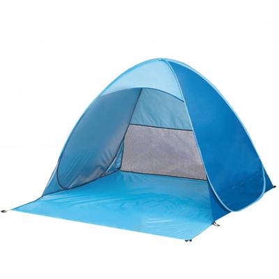 China Straight Bracing Type Hydraulic Spring Beach Tent Family Outdoor Camping Tent Lightweight Automatic Rising Tent for sale