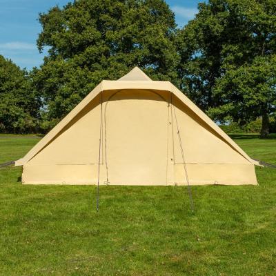 China Unistrengh Luxury Resort Tent 6*4*3m Straight Tying Type Tuareg Tent For Glamping Cotton Canvas Bell Tent for sale