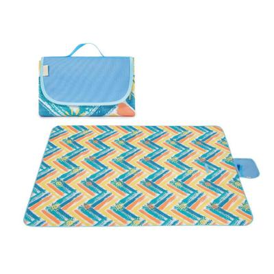 China Oxford Camping Mat Widen Picnic Mat Plaid Beach Blanket Waterproof Foldable Outdoor Mat for sale