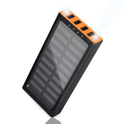 China Fast Charging Support 30000 Mah Solar Power Banks Wholesale Outdoor Solar Power Bank Factory Price Solar Panel Power Bank for sale