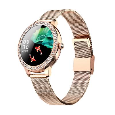 China GPS Navigation Fashion Ladies Around Smart Watch Sleep Monitoring Body Temperature Smartwatch For Women for sale