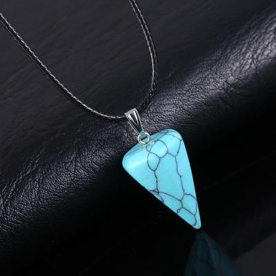 China Collares De Moda Necklace Women's Natural Stone Crystal Necklace Pendant Chains For Women Jewelry Collares LB1599 for sale