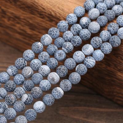 China Other Blue Onyx Natural Stone Beads Bracelet Necklace 4-12mm DIY Beads For Jewelry Making Wholesale for sale