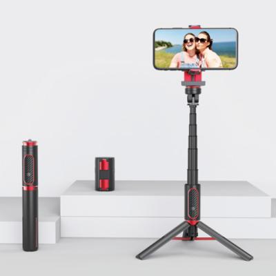 China Portable 360 ​​Rotation Axis Mobile Phone Anti Shake 1 Axis Selfie Wireless Remote Control Smart Tripod Stick Gimbal Stabilizer for sale