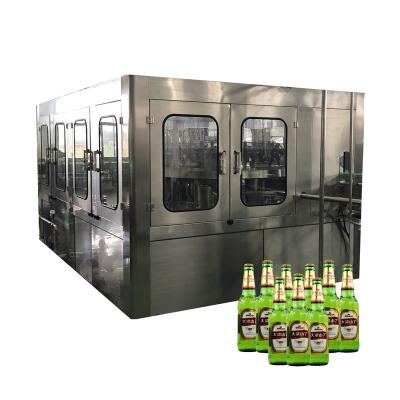 China Beverage e liquid packaging design new glass bottled beer filling packing machine bottling production line bottling equipment price for sale