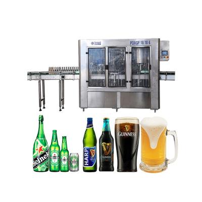 China Small automatic beverage wine/beer glass bottle filling capping machines for sale