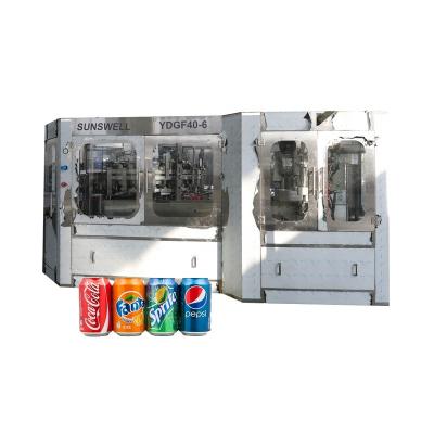 China Full Automatic Carbonated Beverage Canning Machine Energy Drinks Filling Sealing Production Line for sale