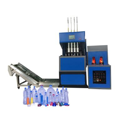 China 2000BPH-2500BPH Semi Automatic 4 Cavities Blow Mold Plastic Bottle Making Machine Price for sale