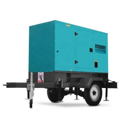 China Silent Type 100kVA Mobile Diesel Generators 80KW Rated Power Frequency 50 Hz/ 60 Hz for sale