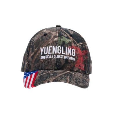 China COMMON Outdoor 6 Panel USA Flag Embroidery Hunting Camouflage Camouflage Baseball Cap Timber Camouflage Hats Genuine for sale