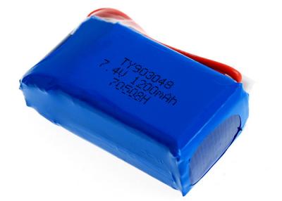 China Original Rechargeable RC Car Batteries , High Drain 7.4 Lipo Battery 1200mAh for sale