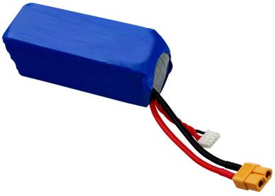 China Rechargeable 3S 5000mah Rc Battery 11.1V 50C Max Amps , EC XT Connector for sale