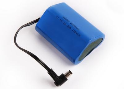 China 3S1P 18650 11.1V 2200Mah Lithium Li Ion Battery Pack 11.1 Volt Cylinder Battery for sale