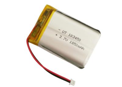 China 103450 Lipo battery 3.7Volt 1800mah Rechargeable Lithium Polymer Battery for sale