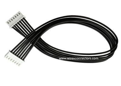 China JST XH 7P 2.54mm Pitch Male to Male Connector Extension Wires Custom Cable Assemblies for sale