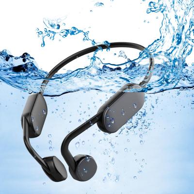 China Bone Conductivity Bone Conduction Wireless Microphone Earbuds Headset Ipx8 Bone Conduction Swimming Open Earphone for sale