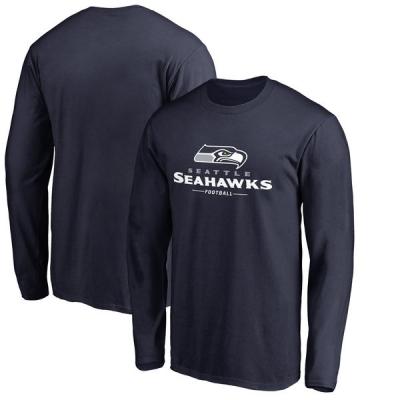 China Seattle Seahawks Nfl Round Neck T-Shirt America Football Top Wear Breathable Custom Legend Long Sleeve for sale