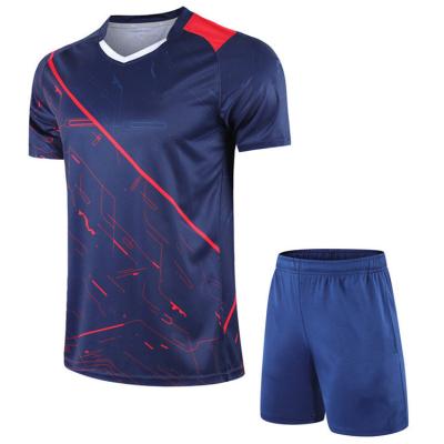 China Cheap 100% Polyester Sublimation Football Uniform Wear Sets Custom Logo Soccer Jersey for sale