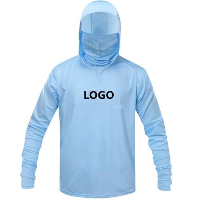 China Breathable Quick-Drying Men Anti-UV Waterproof Fishing Wear Quick Dry Long Sleeve Hooded Fishing Shirts for sale