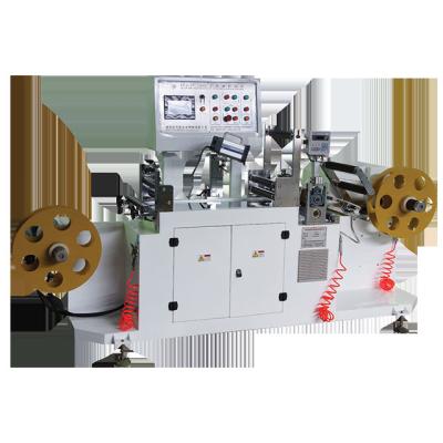 China Beverage factory TCJ-JP shrink sleeve PET PVC label rewinder&inspection machine for sale